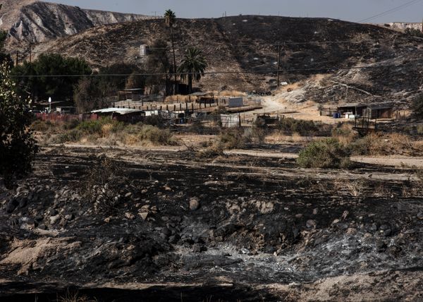© Anastasia Samoylova - Charred hills around a ranch in Santa Clarita, CA