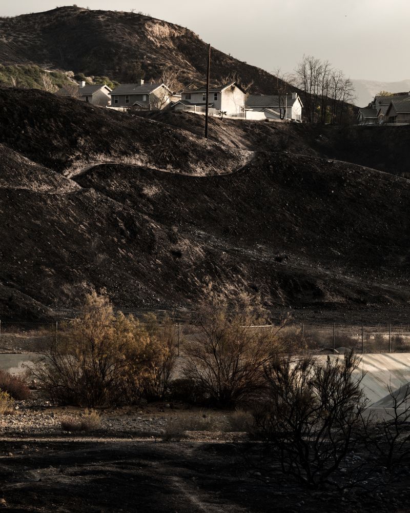 © Anastasia Samoylova - Houses burnt down in Tick Fire. Santa Clarita, CA