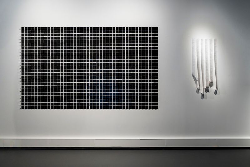 © Nina White - Installation view of "the particular grid of a system of knowledge" and part of "Index"