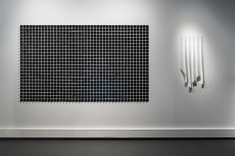 © Nina White - Installation view of "the particular grid of a system of knowledge" and part of "Index"