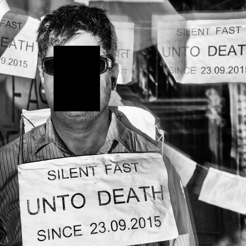 © Vaibhav Bhardwaj - Image from the The Protest Will Be Redacted (I Stand Before You) photography project