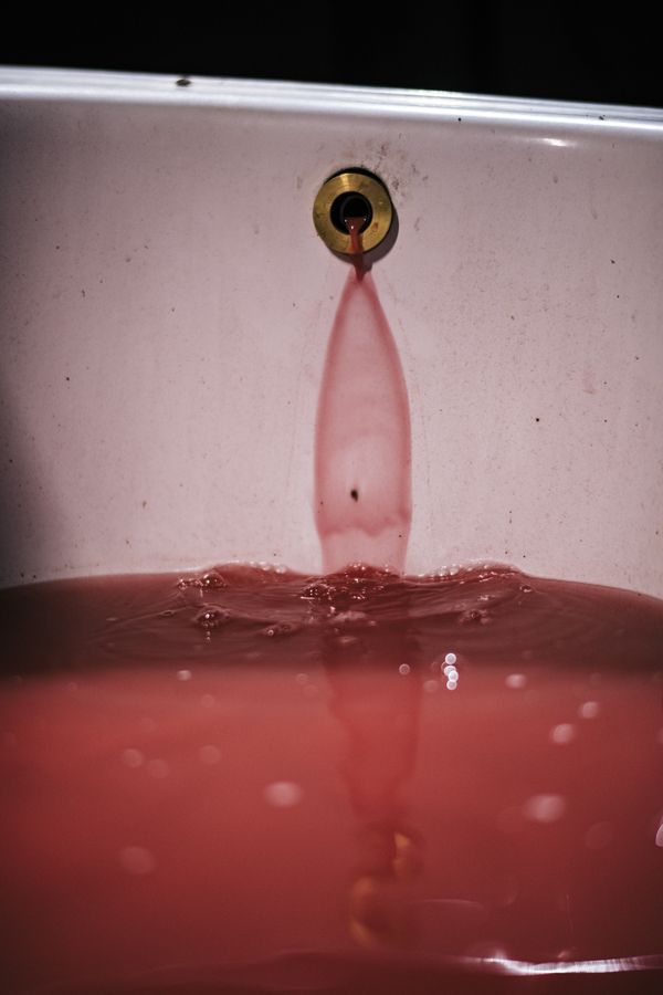 © Silvio Rusmigo - Blood-bath featured in the exhibition and the audio-visual element (documentary)