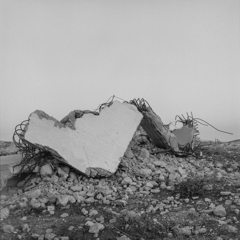 © Fabrizio Bilello - The remains of a demolished Mosque in a village in the firing zone in Masafer Yatta.South-Hebron Hills, January 2025.