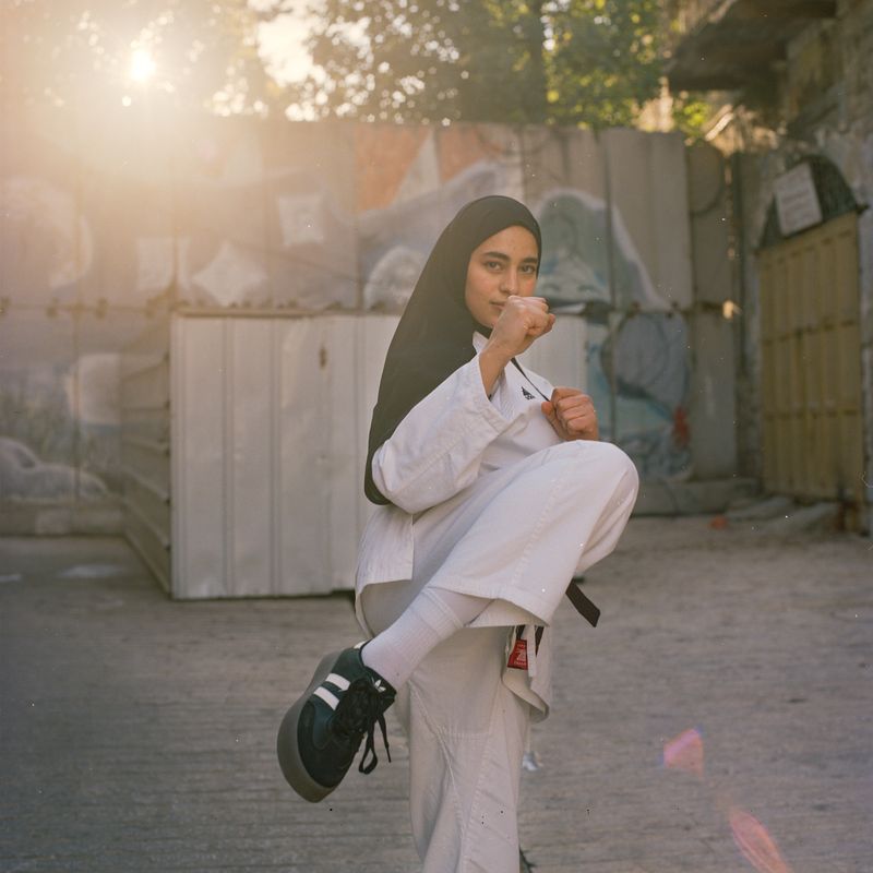 © Fabrizio Bilello - S. practicing Ju Jitsu. Hebron, December 2024.