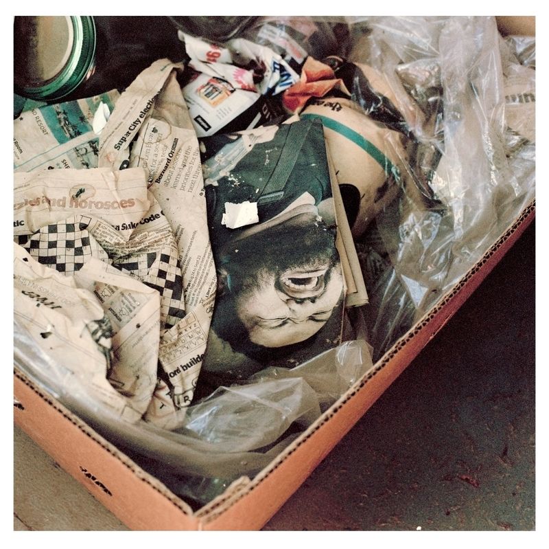 © Rhiannon Adam - Crying Man, newspaper. Pitcairn General Store.