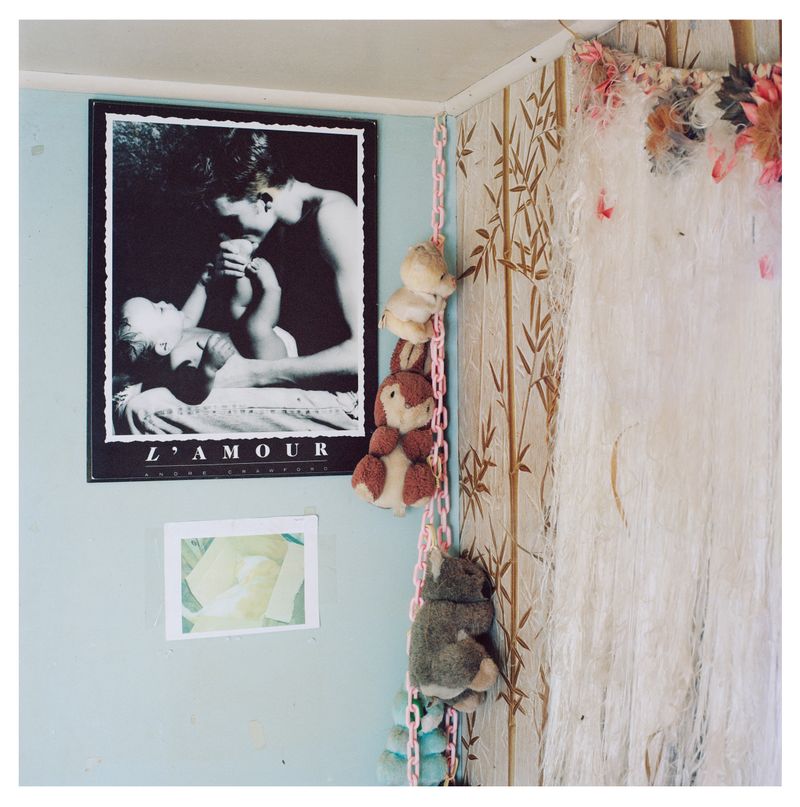 © Rhiannon Adam - Famous poster - Man and Baby, found in Tania Christian's old bedroom. Tania is Steve and Olive Christian's daughter.