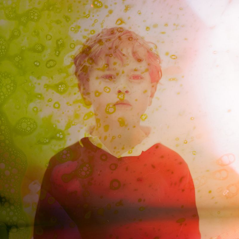 © Rhiannon Adam - Ben (Ava's brother), aged 5, April 2018. Kodak Portra 400 film and urine. Left 10 days in the sample before washing.