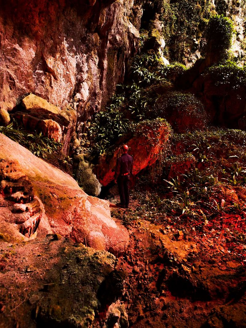 © Valeria  Cherchi - Mario in a cave in Supramonte, Barbagia. Mario is my main contact in Barbagia