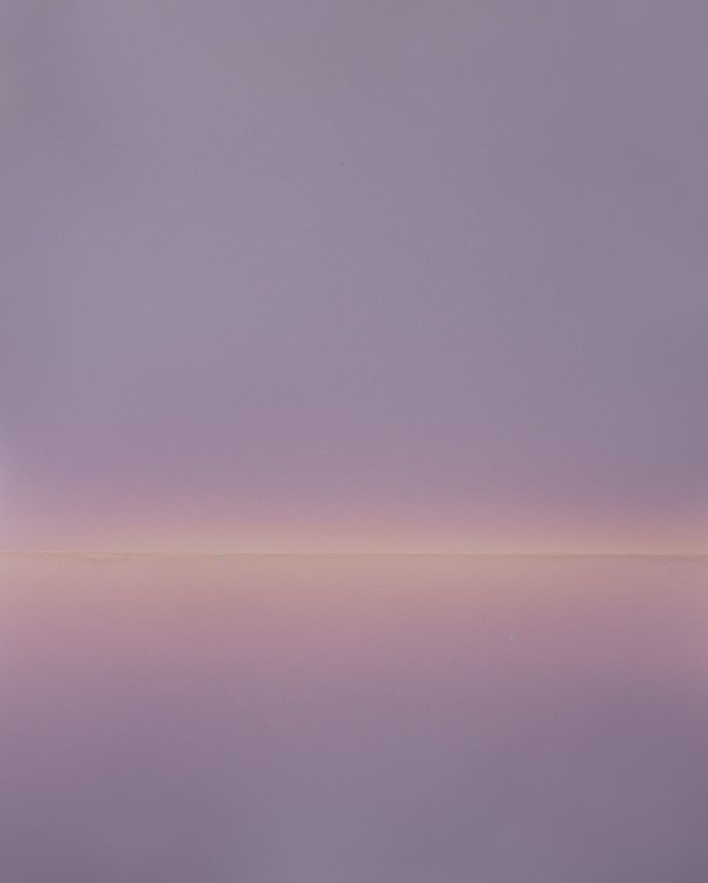 © Rachelle Bussières - Sea and Sky, 2025, Luminogram on black-and-white gelatin silver paper11 x 14 in