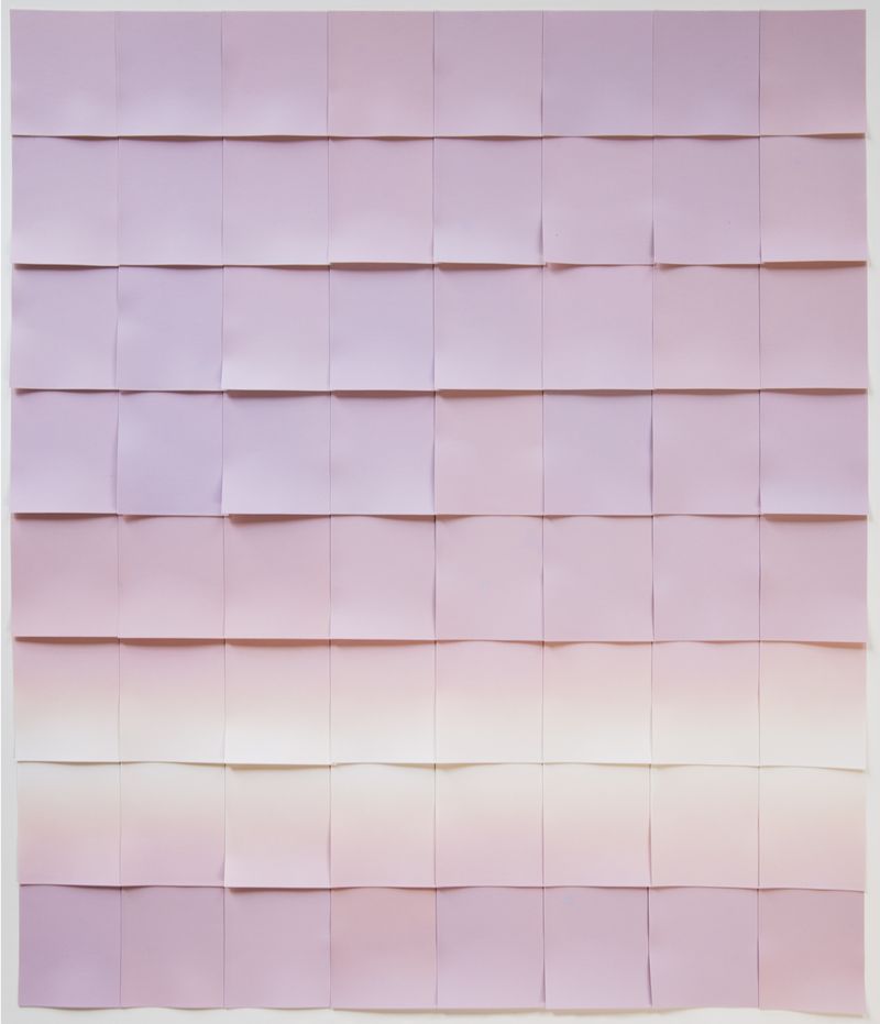 © Rachelle Bussières - Time's Measure (2pm, overcast, 1 minute), 2025, 64 luminograms on black-and-white gelatin silver paper20 × 24 in