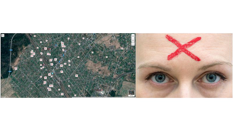 © Mariia Kokunova - Map of fires in Ulyanovka in 2013