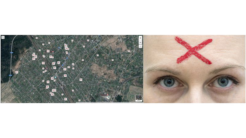 © Mariia Kokunova - Map of fires in Ulyanovka in 2013