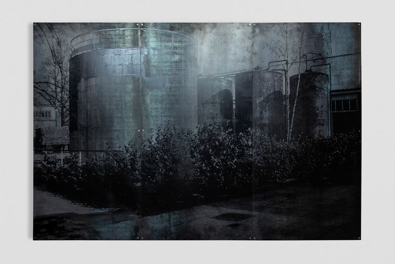 © Lucas Leffler - Steel-Plates IV - UV print on steel