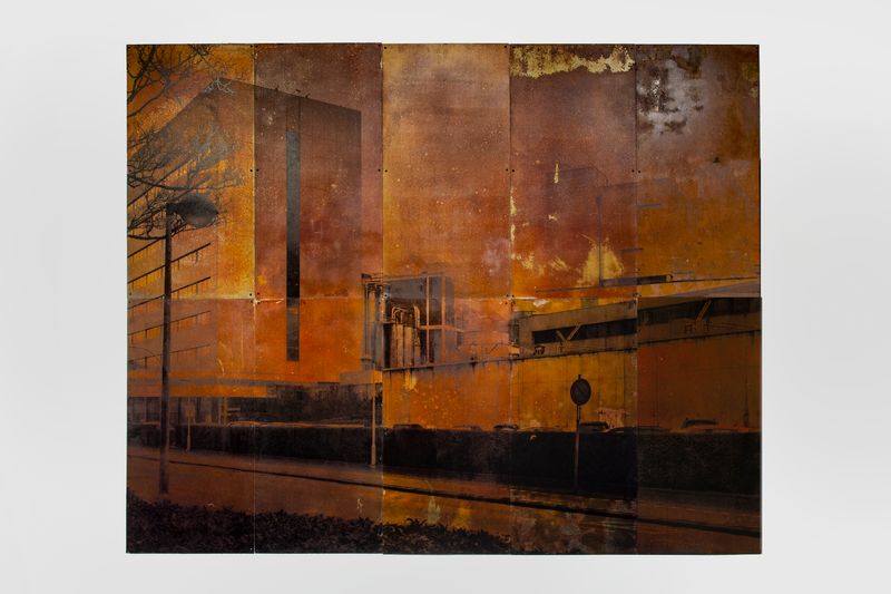 © Lucas Leffler - Steel-Plates II - UV print on steel
