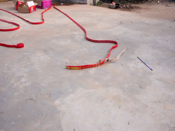 © Shina Peng - Fireworks in preparation for our arrival in Linxiang, Hunan