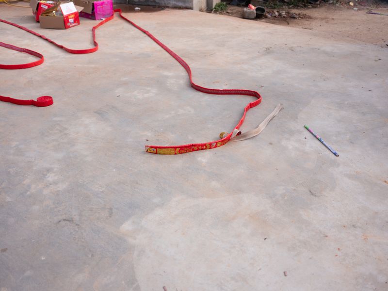 © Shina Peng - Fireworks in preparation for our arrival in Linxiang, Hunan