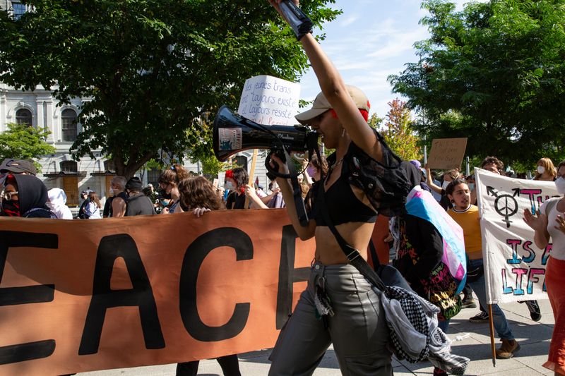 Montreal Demonstration Against LGBTQ+ Hatred