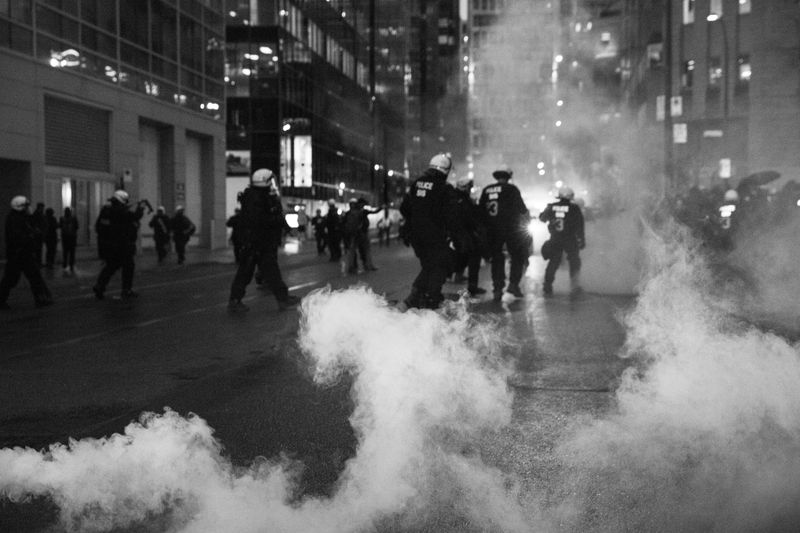 © William Wilson - May Day. 2024. Downtown Montreal.