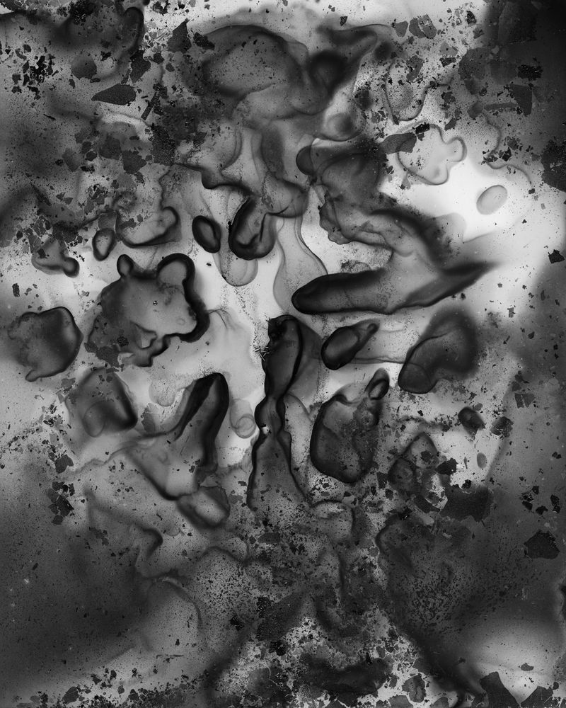 © Joshua Mokry - Rust No. 1, Archival inkjet print on polyester fabric medium, 104x84", 2025