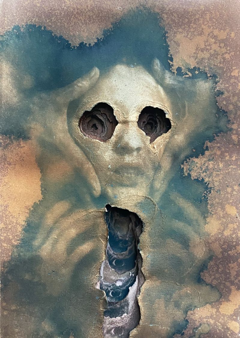 © ramona zordini - Tricolour Cyanotypes, toned and layered.
