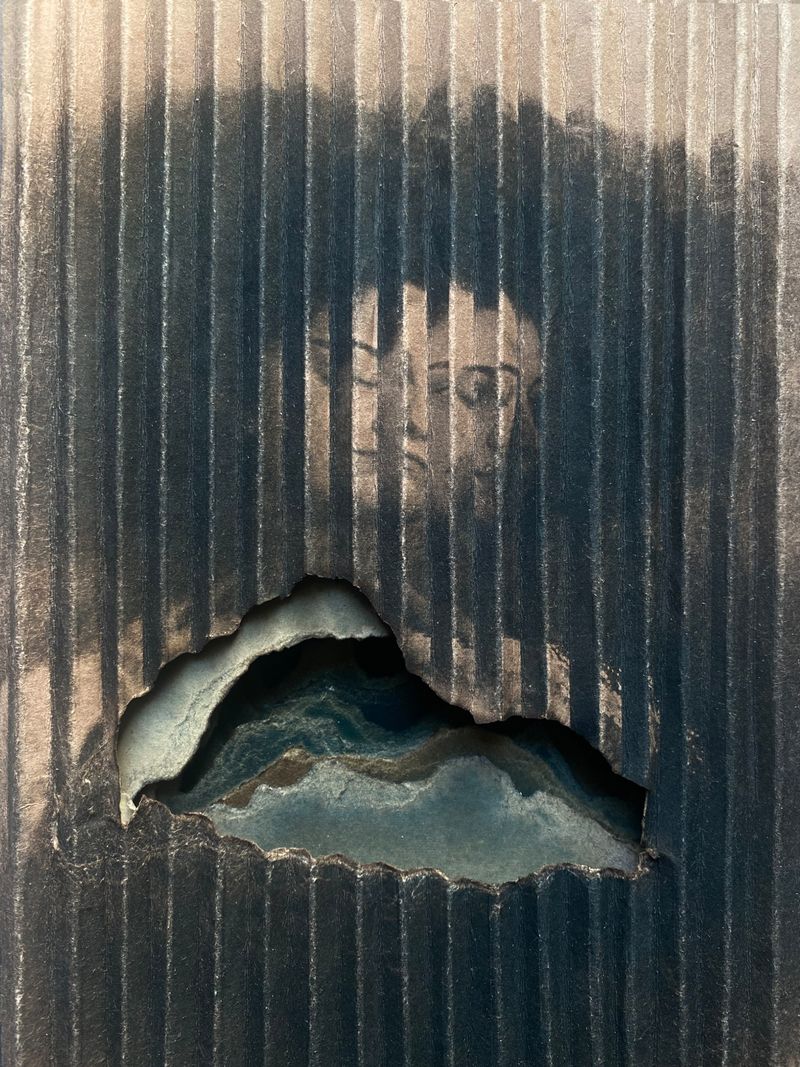 © ramona zordini - single-colour and agamograph Cyanotypes, toned and layered.