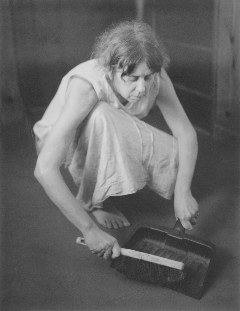 © Ruth Lauer-Manenti - Self Portrait with Dustpan 11.75" x 9.5" archival pigment print