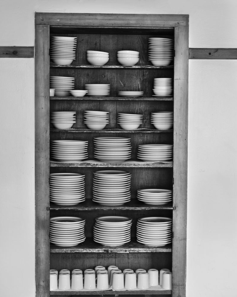 © Ruth Lauer-Manenti - Stacked Dishes, archival pigment print, 20" x 16"