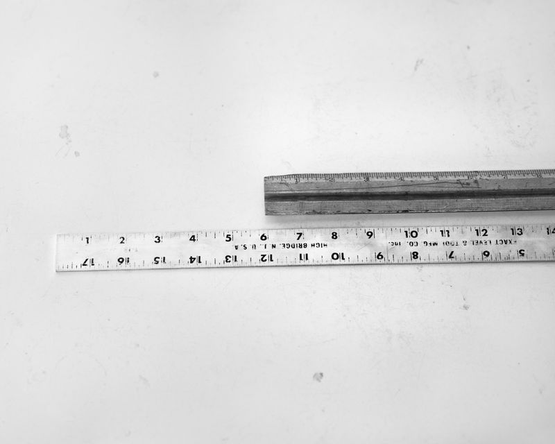 © Ruth Lauer-Manenti - Two Measuring Sticks, archival pigment print 12" x 15", gelatin silver print 4" x 5"