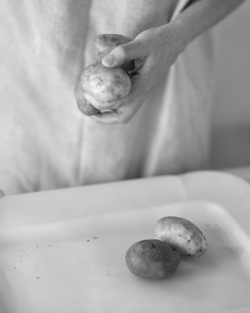 © Ruth Lauer-Manenti - Five Potatoes, archival pigment print 15" x 12", gelatin silver print 5" x 4"