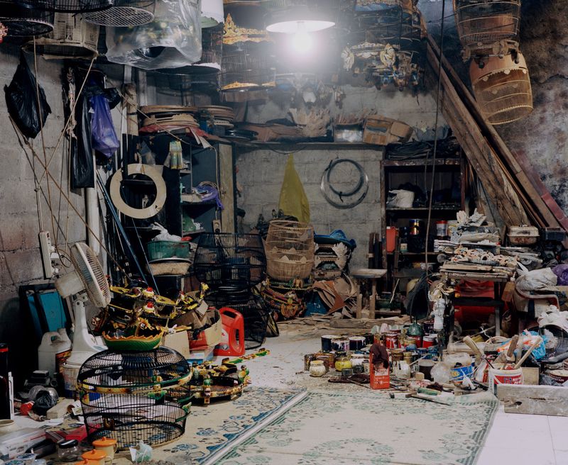 © Wilko Meiborg - The studio of a painter specialised in birdcages