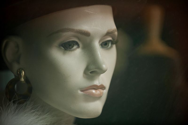 © Steven Edson - Store mannequins in window in Paris France