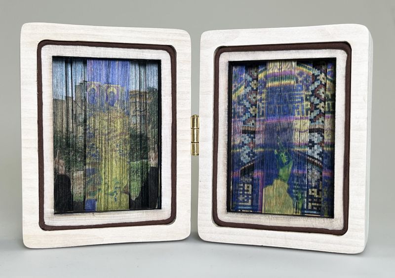 © Mona Bozorgi - Audacity I, 2025, Archival inkjet print on silk fabric (dismantled), 9 x 5.5 in