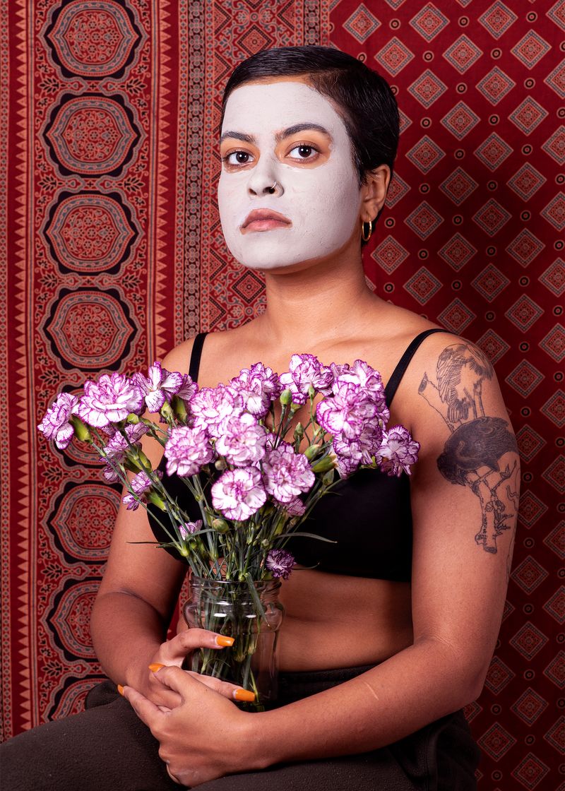 © Cheryl  Mukherji - Masks (1), 2022, Inkjet print