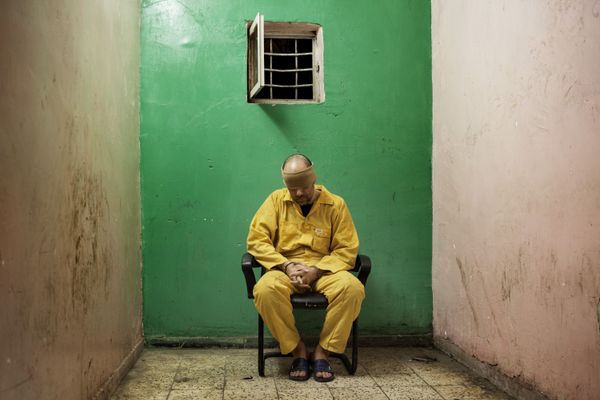 © Ali Arkady - 17/06/2015 - Baghdad, Iraq - A man arrested for supplying explosive material to ISIS. © Ali Arkady