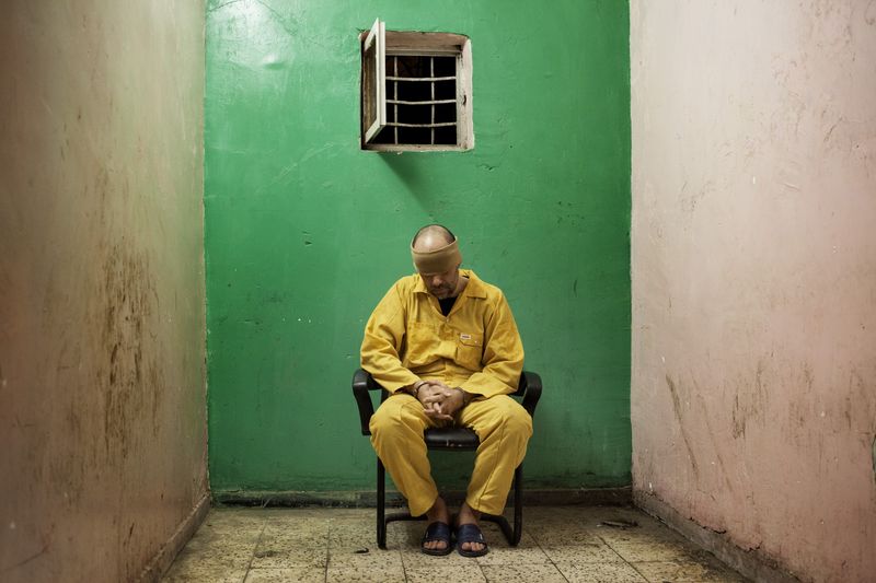 © Ali Arkady - 17/06/2015 - Baghdad, Iraq - A man arrested for supplying explosive material to ISIS. © Ali Arkady