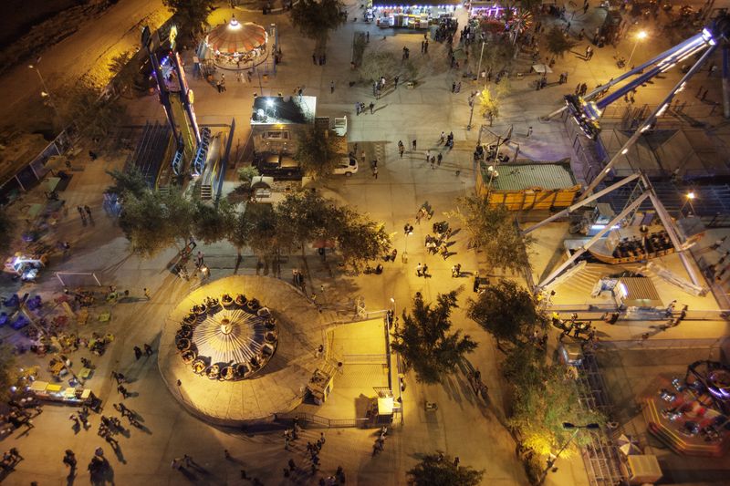 © Ali Arkady - 28/03/2013 - Baghdad, Iraq -  Aerial view of Al Zawraa amusement park in Baghdad. © Ali Arkady