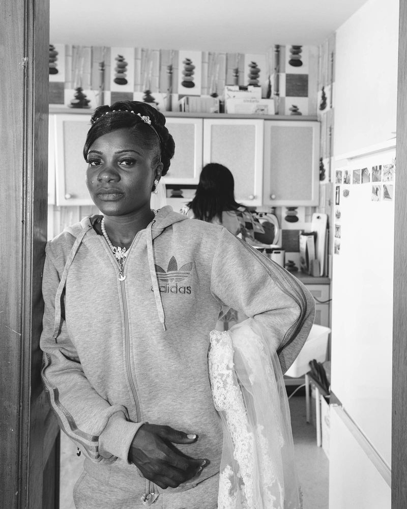 © Rebecca  Fertinel - Bride is taking a moment to rest between the ceremonies