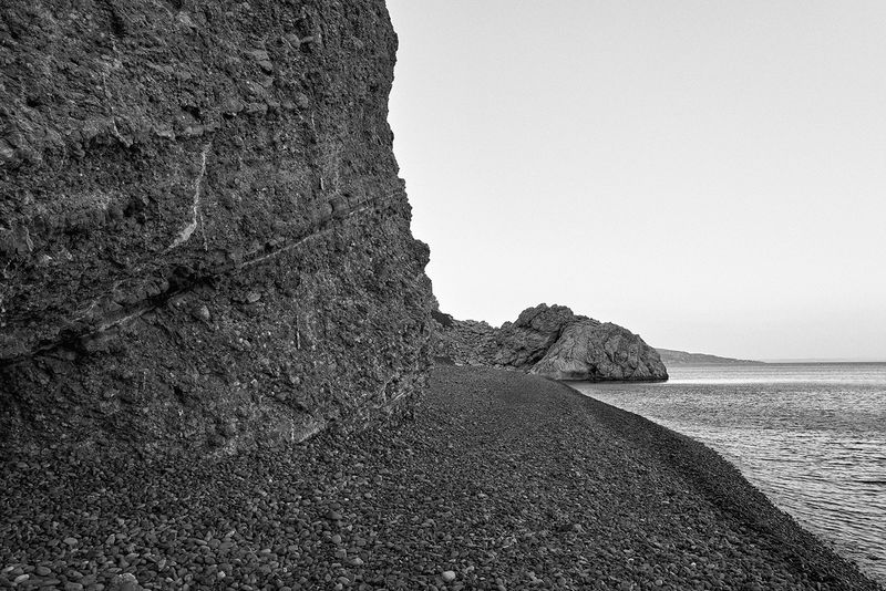 © John Perivolaris - The volcanic black beach of Emporio, southern Chios.