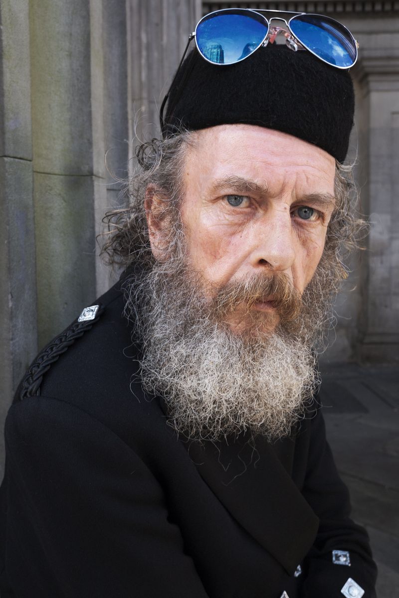 © John Perivolaris - A Gaze Split Between Earth and Heaven: Frankie Robertson, Royal Exchange Square, Glasgow, 4 September 2019