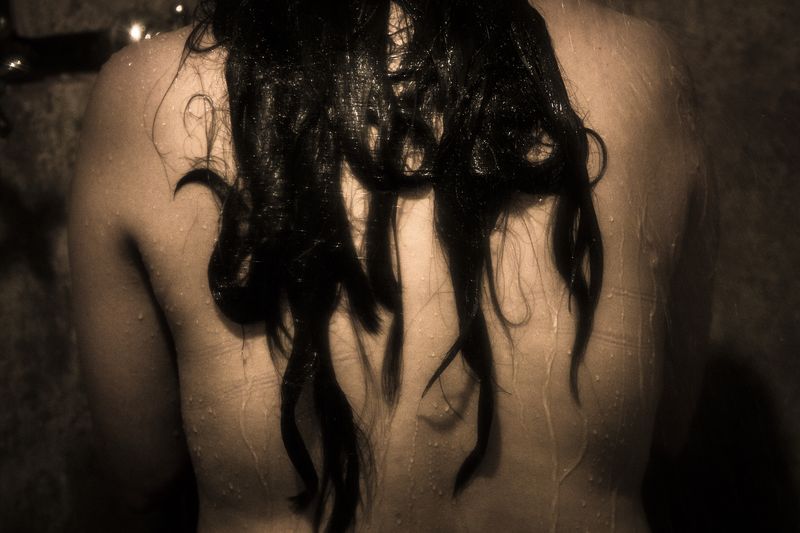 © Yael Martínez - TearsLucero Granda (my wife) taking a shower at home. Taxco Guerrero Mexico.