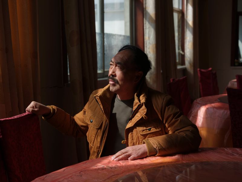 © Pan Wang - A restaurant owner.in Changma Town, Yumen City, Jiuquan City, Gansu Province, China, March 18, 2025.