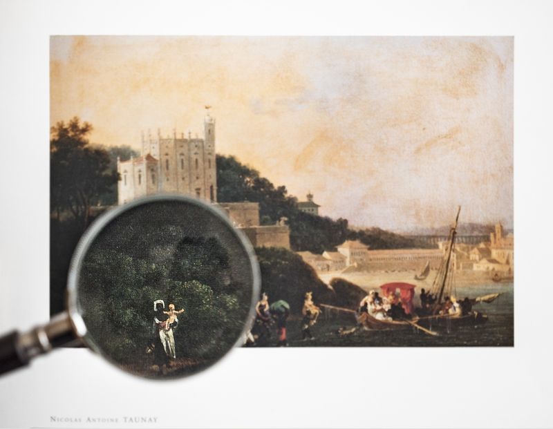 © Patricia Gouvêa - Ways of Seeing2016Interference on a book with print by Nicolas-Antoine TaunayCirca 1816