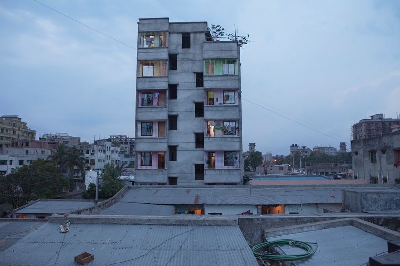© Raffaele Petralla - The building were third sex community of Mirpur-Ek lives. They are ten people in two rooms. Dhaka city.