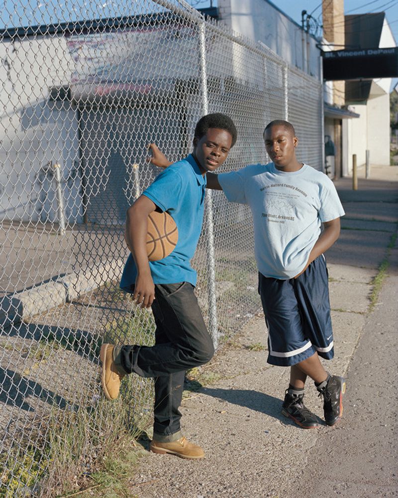© Juan Madrid - Two young men on the East Side.