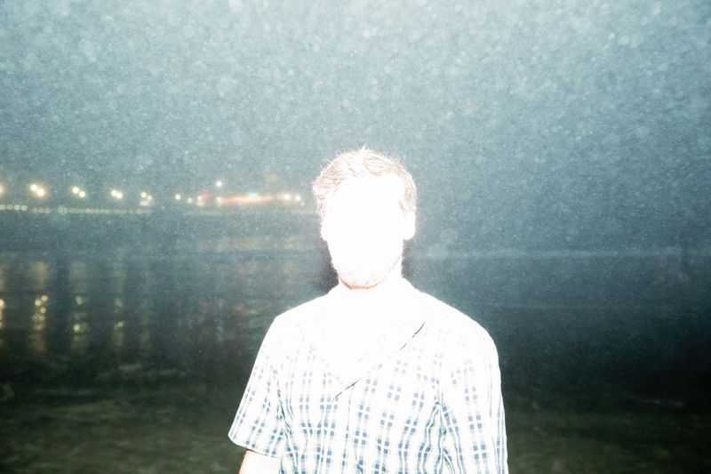 © William Hohe - An anonymous man gave the pair a fake name. He smiled for the camera, each image overexposed outside of Santa Monica, CA.