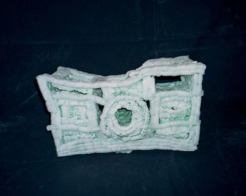 © Bartosz Wajer - Object from the project “Bleica”: a camera made from biodegradable, corn-based material.