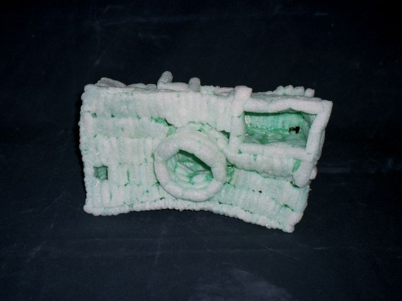 © Bartosz Wajer - Object from the project “Bleica”: a camera made from biodegradable, corn-based material.
