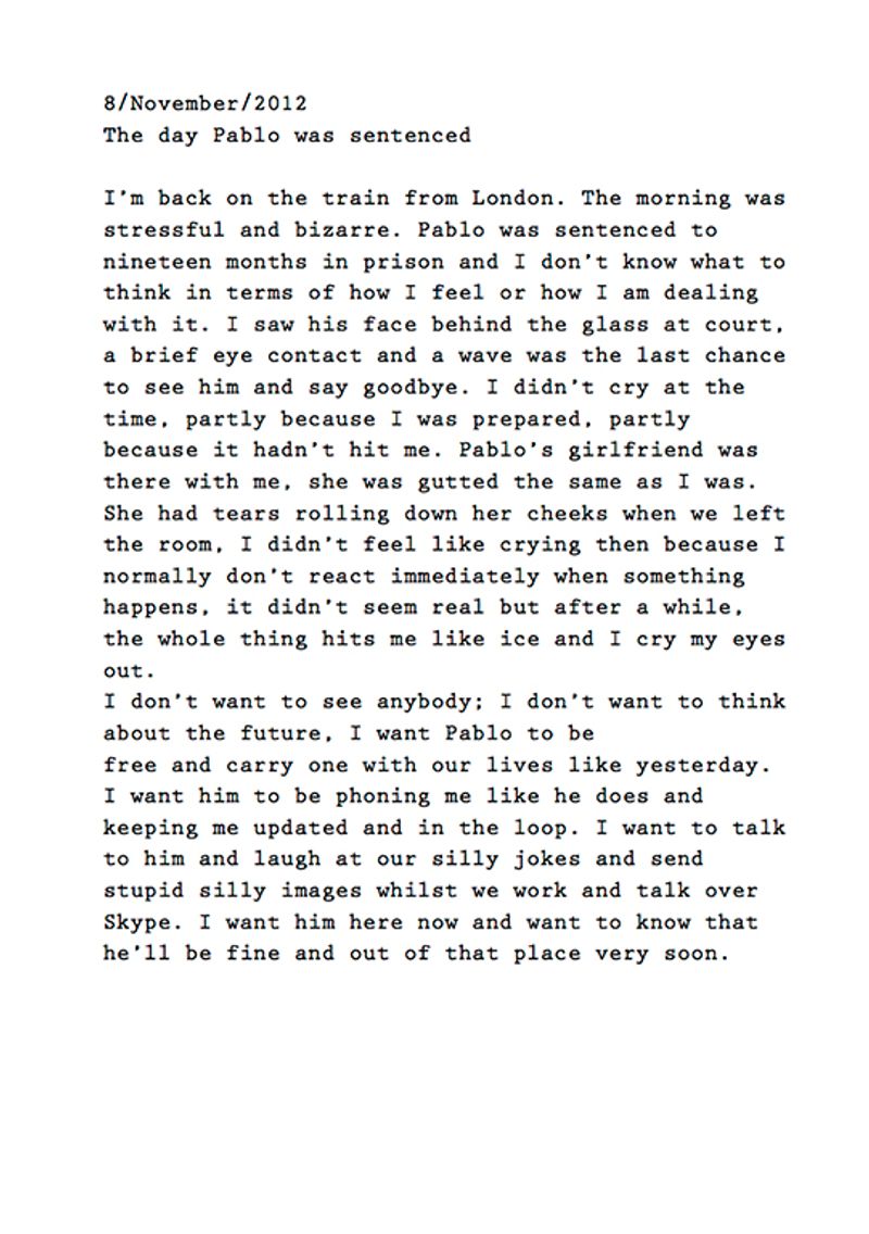 © Roxana and Pablo Allison - After the sentence hearing, 2012