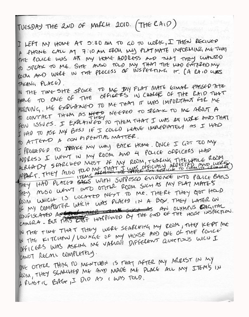 © Roxana and Pablo Allison - The arrest / The raid, 2010