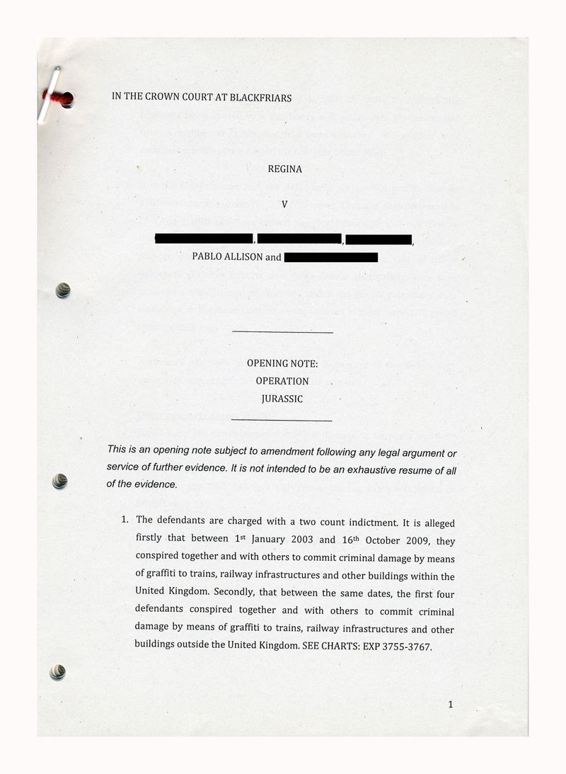 © Roxana and Pablo Allison - Case file opening note, 2012